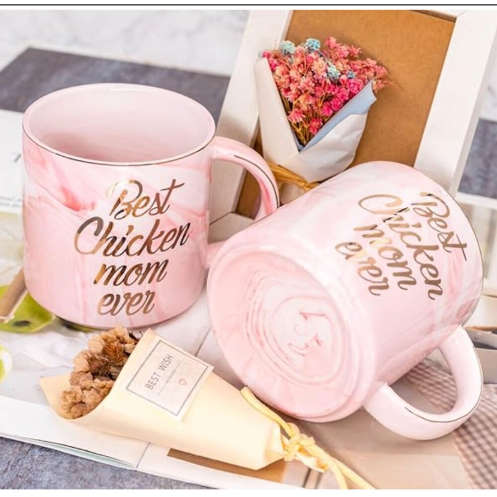 Best Chicken Mom Ever Mug Gifts For Chicken Lovers - Crazy Chicken Gifts For Wom - Picture 2 of 5